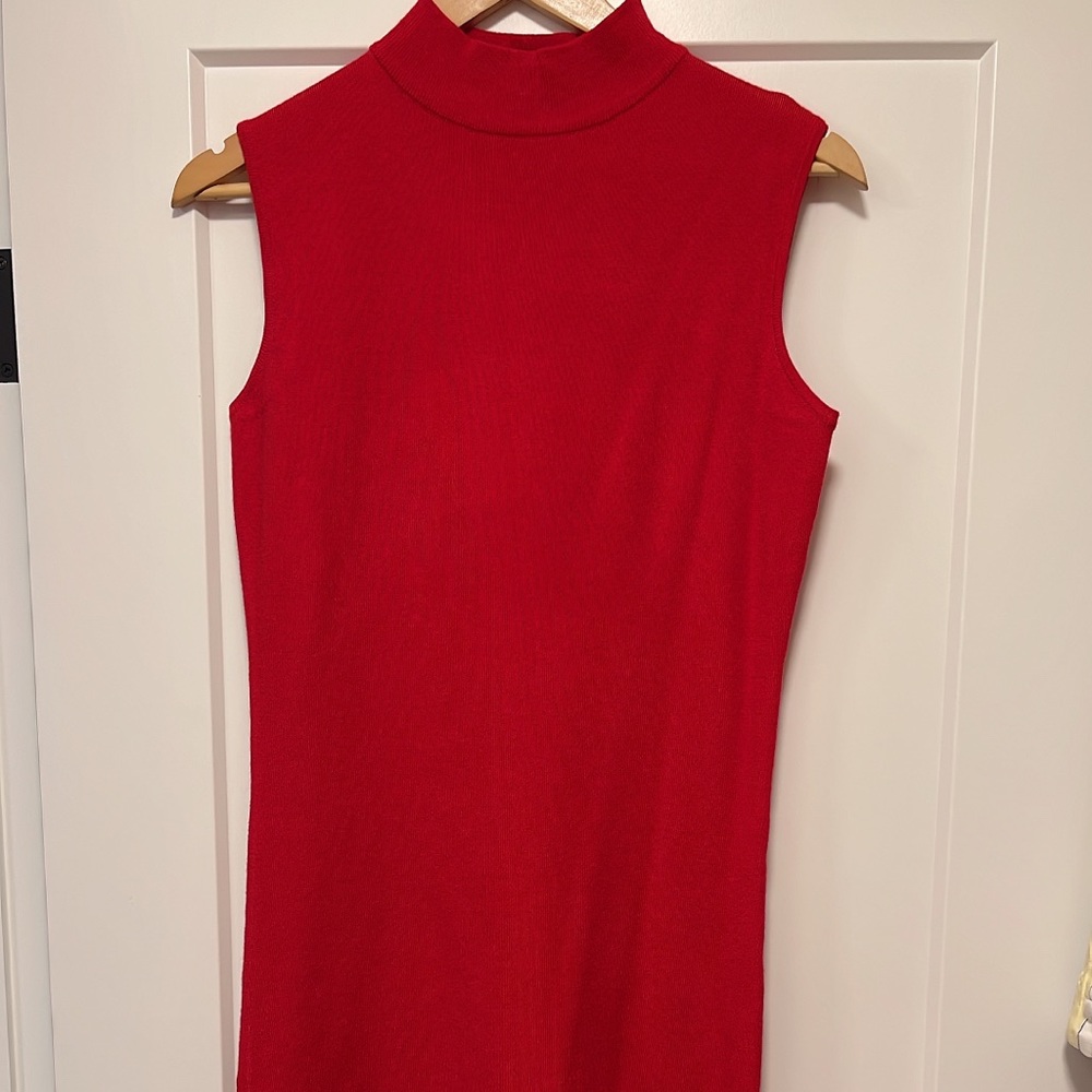 Red cashmere dress, new